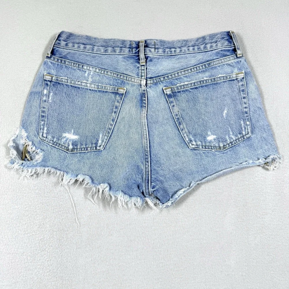 Agolde Shorts Womens 29‎ Parker Vintage Cut Off Denim Swapmeet Wash Button Fly